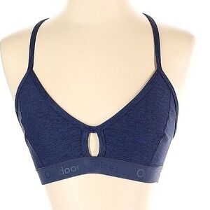 Outdoor Voices Women's Pink Racerback Sports Bra M Cutout Detail Activewear